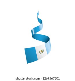 Guatemala flag, vector illustration on a white background