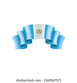 Guatemala flag, vector illustration on a white background
