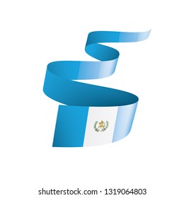 Guatemala flag, vector illustration on a white background