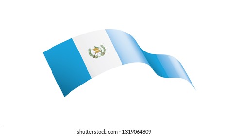 Guatemala flag, vector illustration on a white background