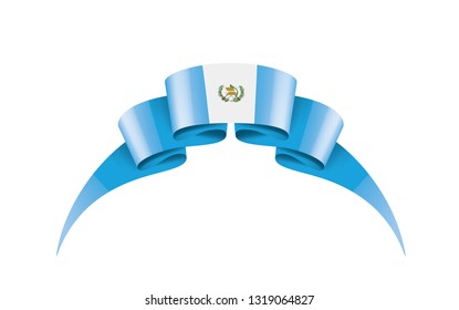 Guatemala flag, vector illustration on a white background