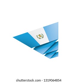 Guatemala flag, vector illustration on a white background
