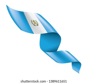 Guatemala flag, vector illustration on a white background