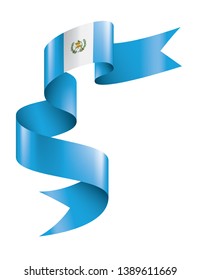Guatemala flag, vector illustration on a white background