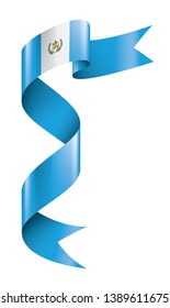 Guatemala flag, vector illustration on a white background