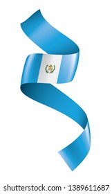 Guatemala flag, vector illustration on a white background
