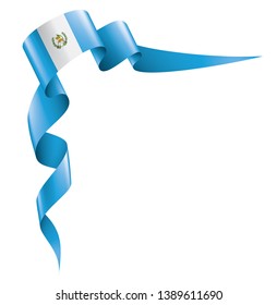 Guatemala flag, vector illustration on a white background