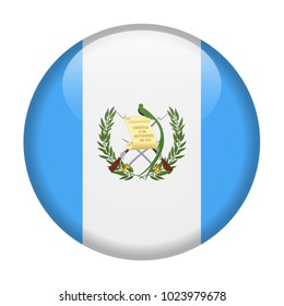 Guatemala Flag Vector Round Icon - Illustration