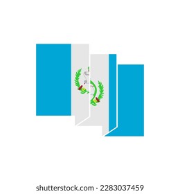 Guatemala flags icon set, Guatemala independence day icon set vector sign symbol