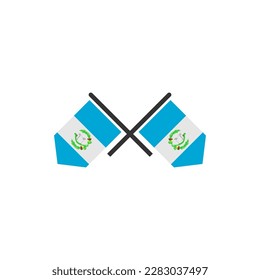 Guatemala flags icon set, Guatemala independence day icon set vector sign symbol