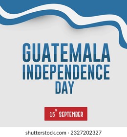 Guatemala Independence Day vector poster design illustration.