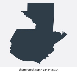 Mapa de Guatemala, Mapa plano de país 