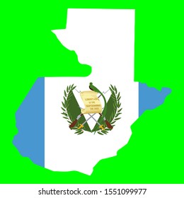 Guatemala Map Flag Vector illustration eps 10