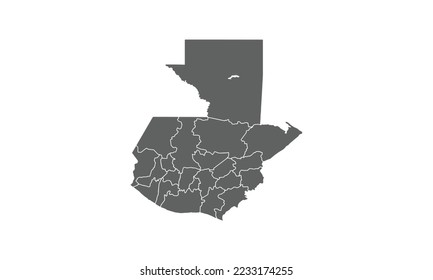 Guatemala map isolated on white background.for annual infographics report website layout.