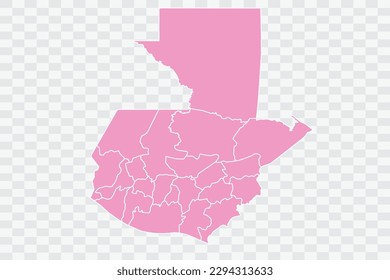 Guatemala Map pink Color Background quality files png