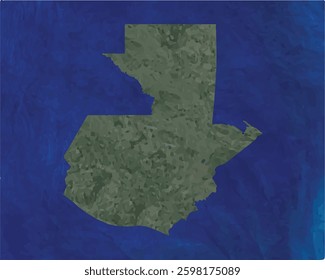 Guatemala map with satellite view design style.