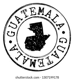 Guatemala Stamp Postal. Map Silhouette Seal. Passport Round Design. Vector Icon. Design Retro Travel.