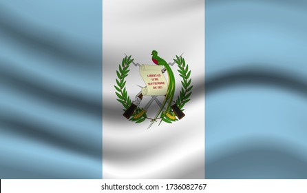 Guatemala Vector Flag. Vector illustration.