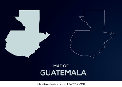 Guatemala Vector Map Silhouette Isolated High Stock Vector Royalty Free Shutterstock