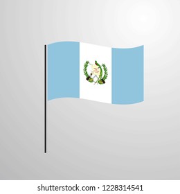Guatemala waving Flag