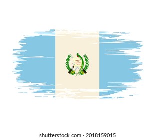 Fondo estampado de la bandera guatemalteca. Ilustración vectorial.