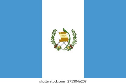 Icono de la bandera guatemalteca en alta calidad utilizado en el país de Guatemala