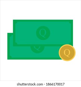 Guatemalan money - Vectorial illustration flat style