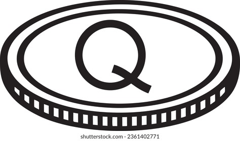 Guatemalan Quetzal black logo vector high quality files 