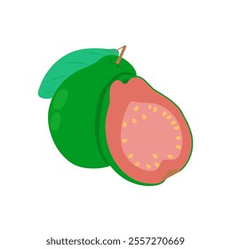 Guava, Farming Flat Vector Illustration