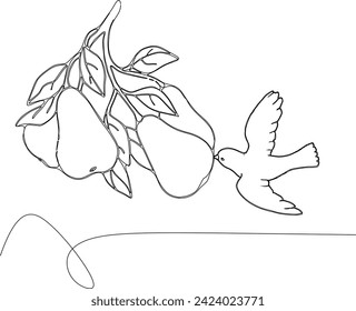 GUAVA FRUIT IS DELICIOUS FOR BIRDS TO EAT