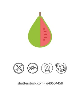 Guava fruit icon