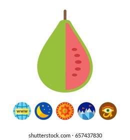 Guava fruit icon