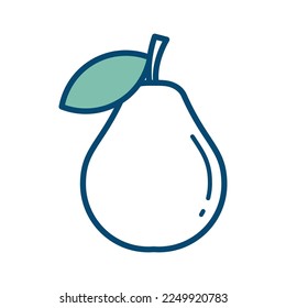 guava fruit icon vector design template in white background