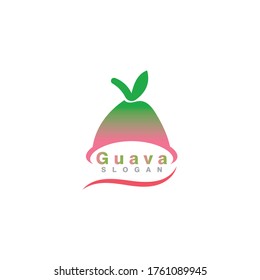 Guava Obstlogo-Design, einfache und moderne Vorlage Vektorgrafik