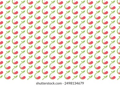 Guava fruit seamless pattern background. Abstract guava seamless pattern background can be used as a web banner, social media banner, wrapping paper, etc.