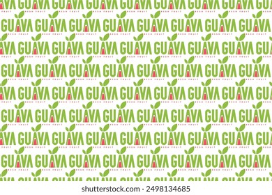 Guava fruit seamless pattern background. Abstract guava seamless pattern background can be used as a web banner, social media banner, wrapping paper, etc.