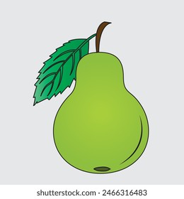 Guava fruit vector art design and EPS file.