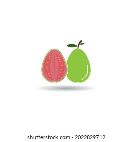 guava fruit vector icon illustration design template