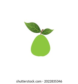 plantilla de diseño de ilustración de icono de vector de fruto de guayaba
