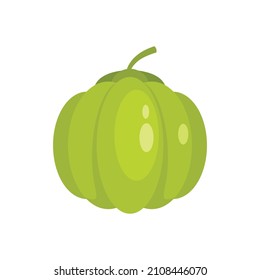 Guava icon. Flat illustration of guava vector icon isolated on white background