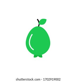 guava icon flat style design vector illustration. isolated on white background