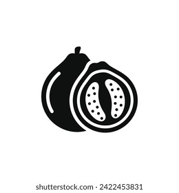 Guava icon isolated on white background