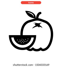 guava icon isolated sign symbol vector illustration - high quality black style vector icons
