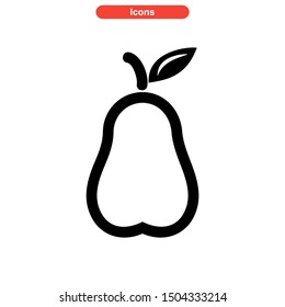 guava icon isolated sign symbol vector illustration - high quality black style vector icons
