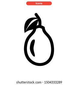 guava icon isolated sign symbol vector illustration - high quality black style vector icons
