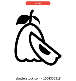 guava icon isolated sign symbol vector illustration - high quality black style vector icons
