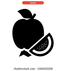guava icon isolated sign symbol vector illustration - high quality black style vector icons
