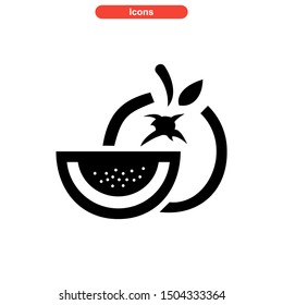 guava icon isolated sign symbol vector illustration - high quality black style vector icons
