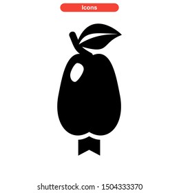 guava icon isolated sign symbol vector illustration - high quality black style vector icons
