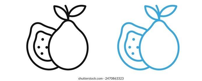 Guava icon mark in filled style